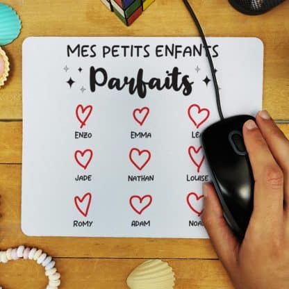 Tapis de souris "Mes petits enfants parfaits" - cadeau papy ou mamie