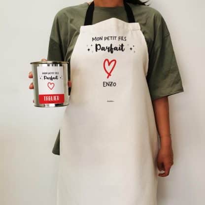 Tablier de cuisine "Mon petit fils parfait" - cadeau papy et mamie – Image 3