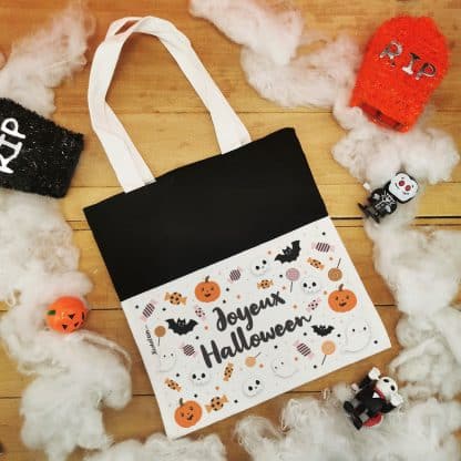 Sac Bonbon Citrouilles d'Halloween personnalisé -" Les bonbons de..."