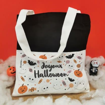 Sac Bonbon Citrouilles d'Halloween personnalisé -" Les bonbons de..."