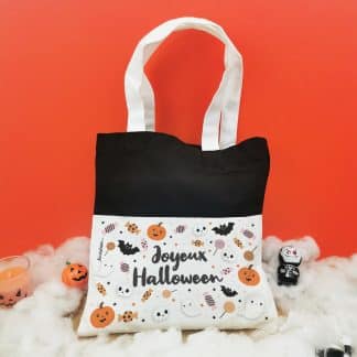 Sac Bonbon Citrouilles d'Halloween personnalisé -" Les bonbons de..."