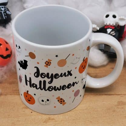 Mug Halloween - Motifs enfantins "Joyeux Halloween"