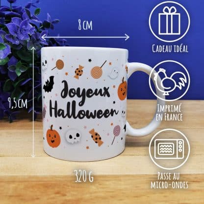 Mug Halloween - Motifs enfantins "Joyeux Halloween" – Image 3