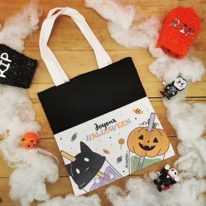 Sac enfant personnalisé Bubble Tea "Joyeux Halloween"