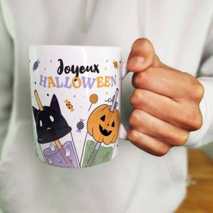 Mug  Halloween Bubble tea "Joyeux Halloween" – Image 4