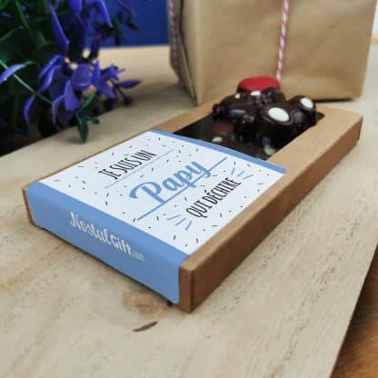 Oursons au chocolat noir x3 "Je suis un papy qui déchire" – Image 2