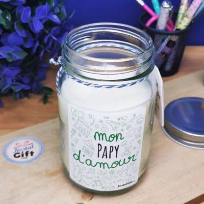 Bougie Jar  "mon papy d'amour" – Image 3