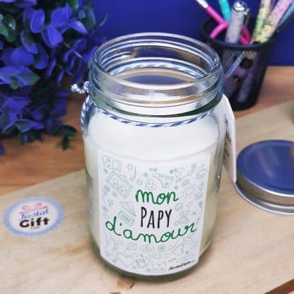 Bougie Jar  "mon papy d'amour"