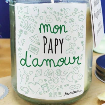 Bougie Jar  "mon papy d'amour"