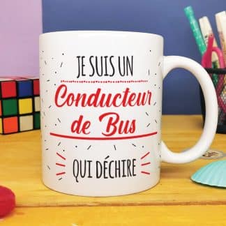 Mug "Je suis un conducteur de bus qui déchire"