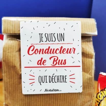 Sachet bonbon années 90 "Je suis un conducteur de bus qui déchire"