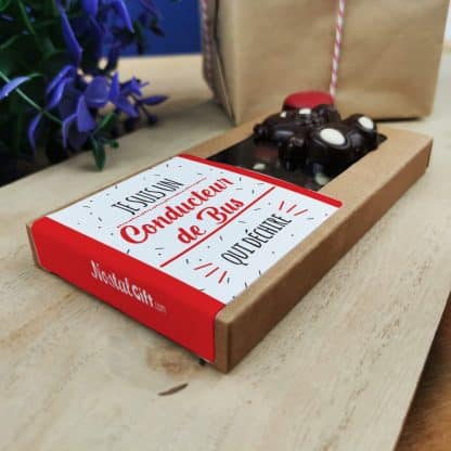 Oursons au chocolat noir x3 "Je suis un conducteur de bus qui déchire" – Image 2