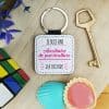 Porte clé "je suis une auxiliaire de puériculture qui déchire" – Image 2