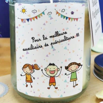 Bougie Jar  "Pour la meilleure auxiliaire de puériculture"