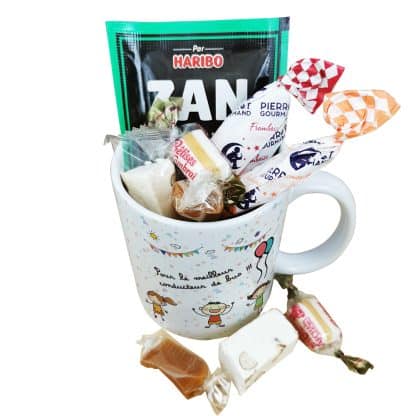 Mug bonbon années 60  "Pour le meilleur conducteur de bus"