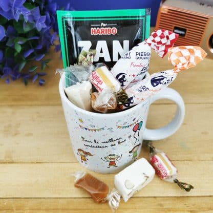 Mug bonbon années 60  "Pour le meilleur conducteur de bus"