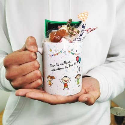 Mug bonbon années 60  "Pour le meilleur conducteur de bus"