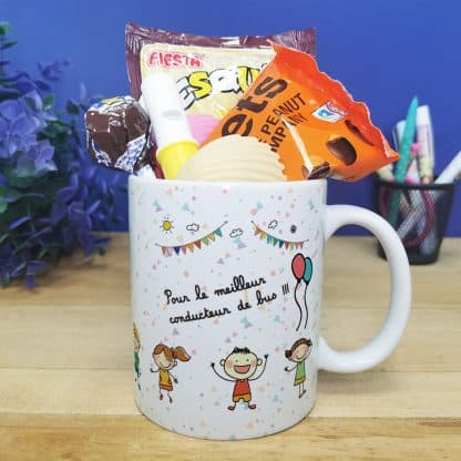 Mug bonbon années 70 "Pour le meilleur conducteur de bus"