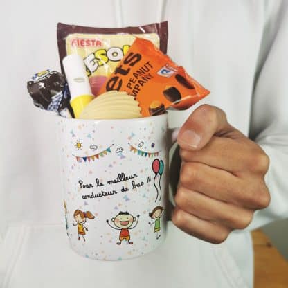 Mug bonbon années 70 "Pour le meilleur conducteur de bus"