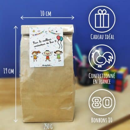 Sachet bonbon années 80  "Pour le meilleur conducteur de bus" – Image 4