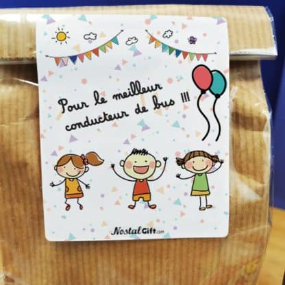 Sachet bonbon années 80  "Pour le meilleur conducteur de bus"