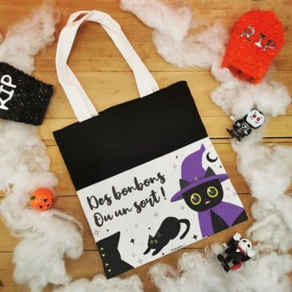 Sac enfant personnalisé Bubble Tea "Joyeux Halloween"