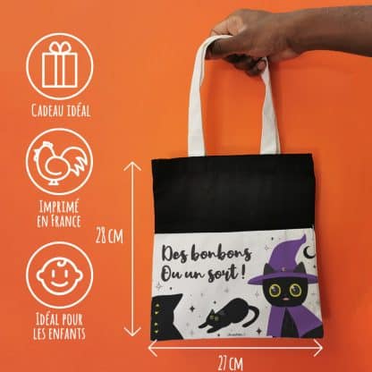 Sac enfant personnalisé Bubble Tea "Joyeux Halloween"