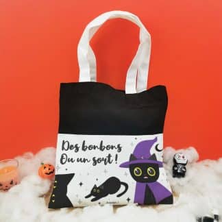 Sac enfant personnalisé Bubble Tea "Joyeux Halloween"