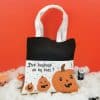 Sac bonbons Citrouille d'Halloween - "Des bonbons ou un sort"