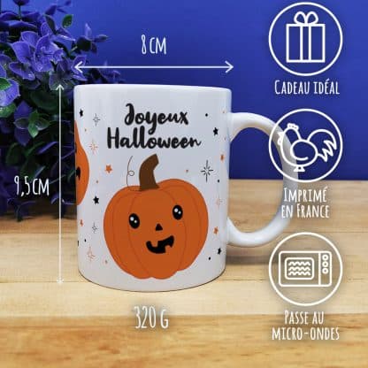 Mug Halloween Citrouilles + 10 guimauves citrouilles