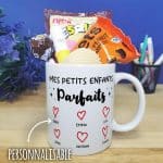 Mug bonbon années 70 "Mes petits enfants parfaits" cadeau mamie et  papy personnalisé