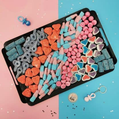 Grand plateau de bonbons acidulés Roses et Bleus - Baby shower et gender reveal – Image 2