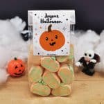 Sachet de Guimauve Halloween citrouille / tête de mort x15