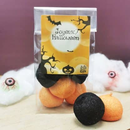 Sachet balles de golf Halloween en guimauve x6