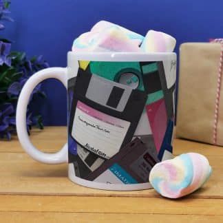 Mug "Disquette" et ses guimauves torsade x5