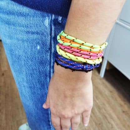 Bracelet cordage fluo des années 80 – Image 4