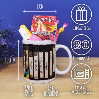 Mug bonbon années 80 - Collection "VHS 80"