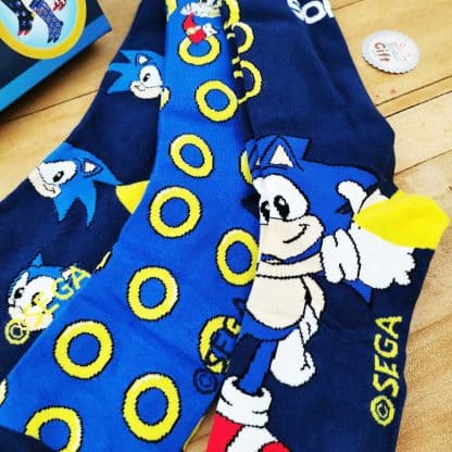 Coffret cadeau 3 paires de chaussettes Sonic  40 - 46