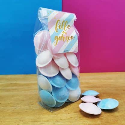 Bonbons Soucoupes à la poudre Roses et Bleus (x40) - Fille ou Garçon – Image 2