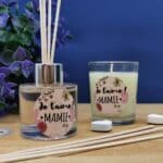 Coffret cadeau Mamie -  Set de diffuseur de parfum + Bougie - "Je t'aime Mamie"