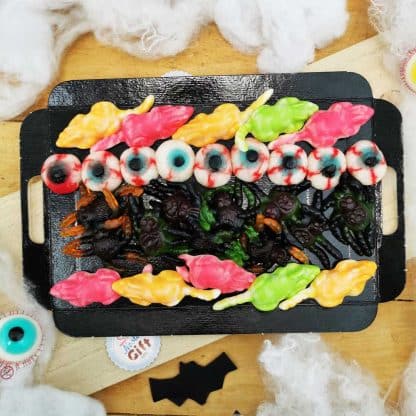 Plateau de bonbons Halloween (Souris, araignées, yeux) - 370g
