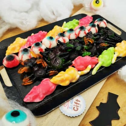 Plateau de bonbons Halloween (Souris, araignées, yeux) - 370g – Image 3