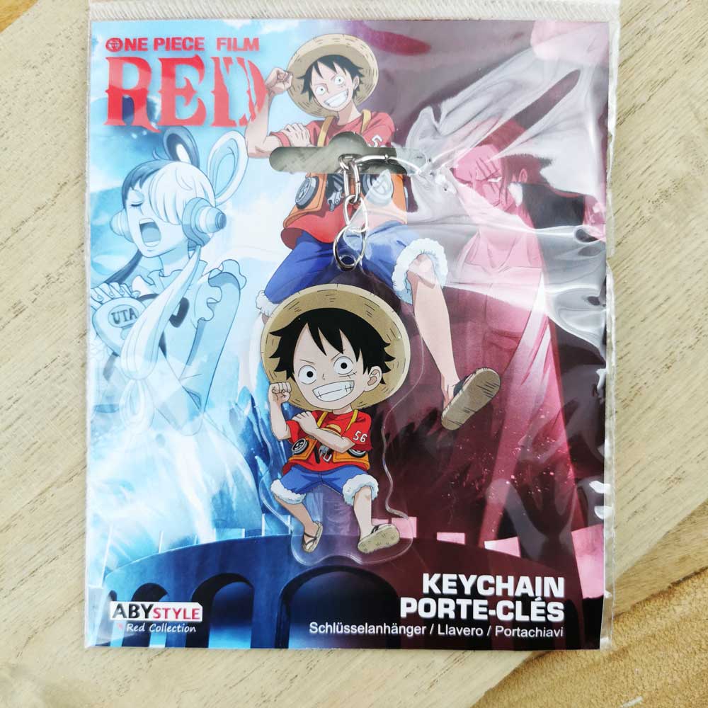 Porte-clés acrylique Luffy - One Piece Red