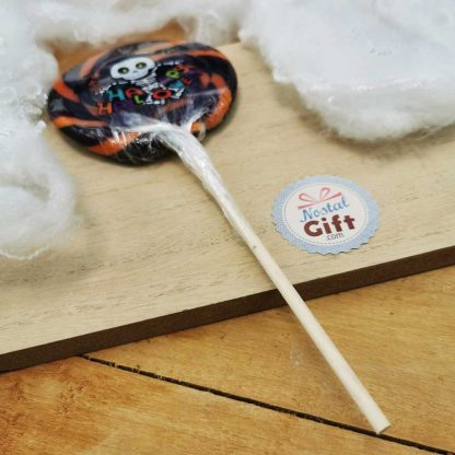 Sucette ronde de fête foraine Halloween - Sucette Halloween - 80g / 23 cm – Image 3