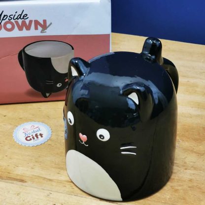 Mug Chat 3D 540 ml en céramique - Upside Down - cadeau halloween