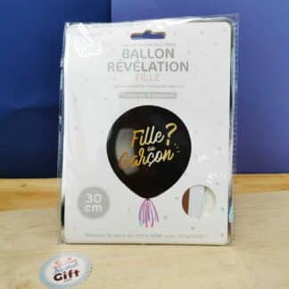 Ballon conféttis rose 30 cm - Fille - Gender reveal