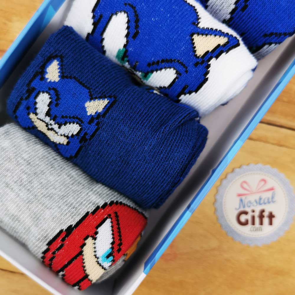 Lot de 5 Paires de chaussettes enfant Sonic - Taille 35/38 - Sonic