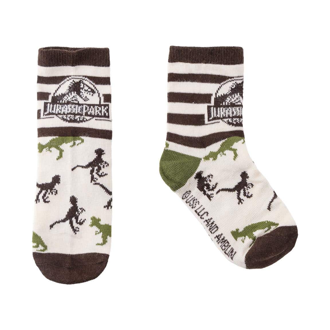 Lot de 5 Paires de chaussettes enfant Jurassic Park - Taille 23/26