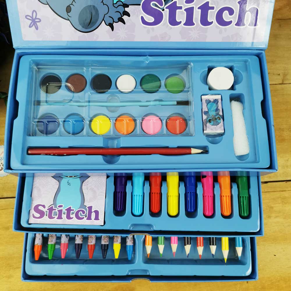 SET CAHIER DE Coloriage Stitch Avec Papeterie - Lilo Et Stitch EUR