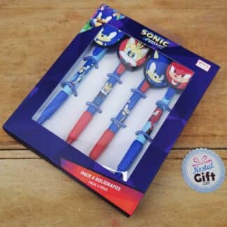 Sonic - Lot de 4 stylos à bille - Sega